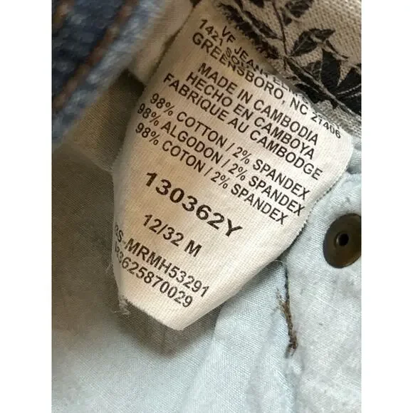 Riders Stretch Denim Blue Jeans Size 12 (32 M) Comfort No Gap Waistband - Picture 3 of 5